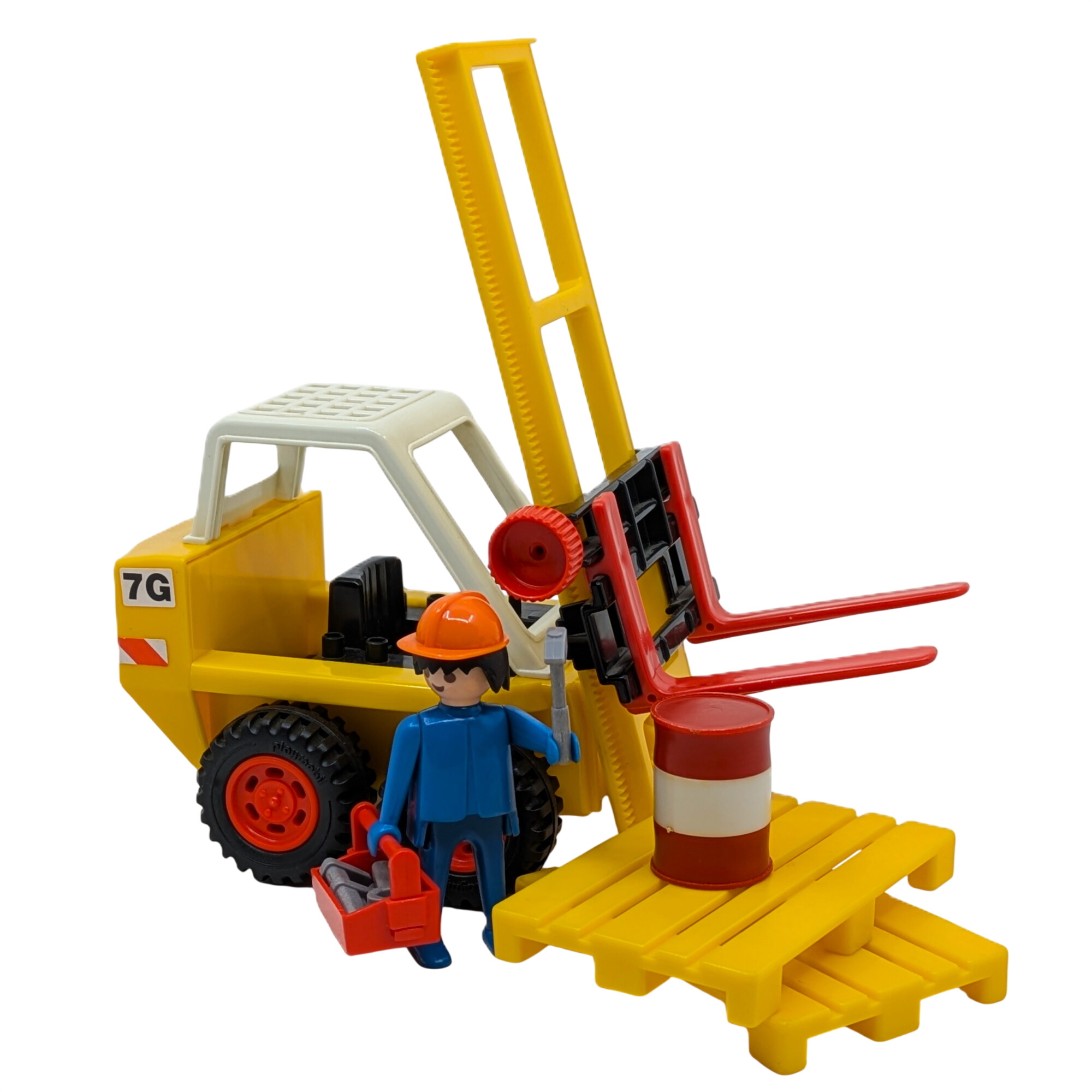 Acheter Chariot Élévateur Vintage Playmobil System 3451 – Année 1980. Très bon état - 20,00 € Chariot Élévateur Vintage Playmobil System 3451 – Année 1980. Très bon état - reconditionné disponible sur Label Emmaüs